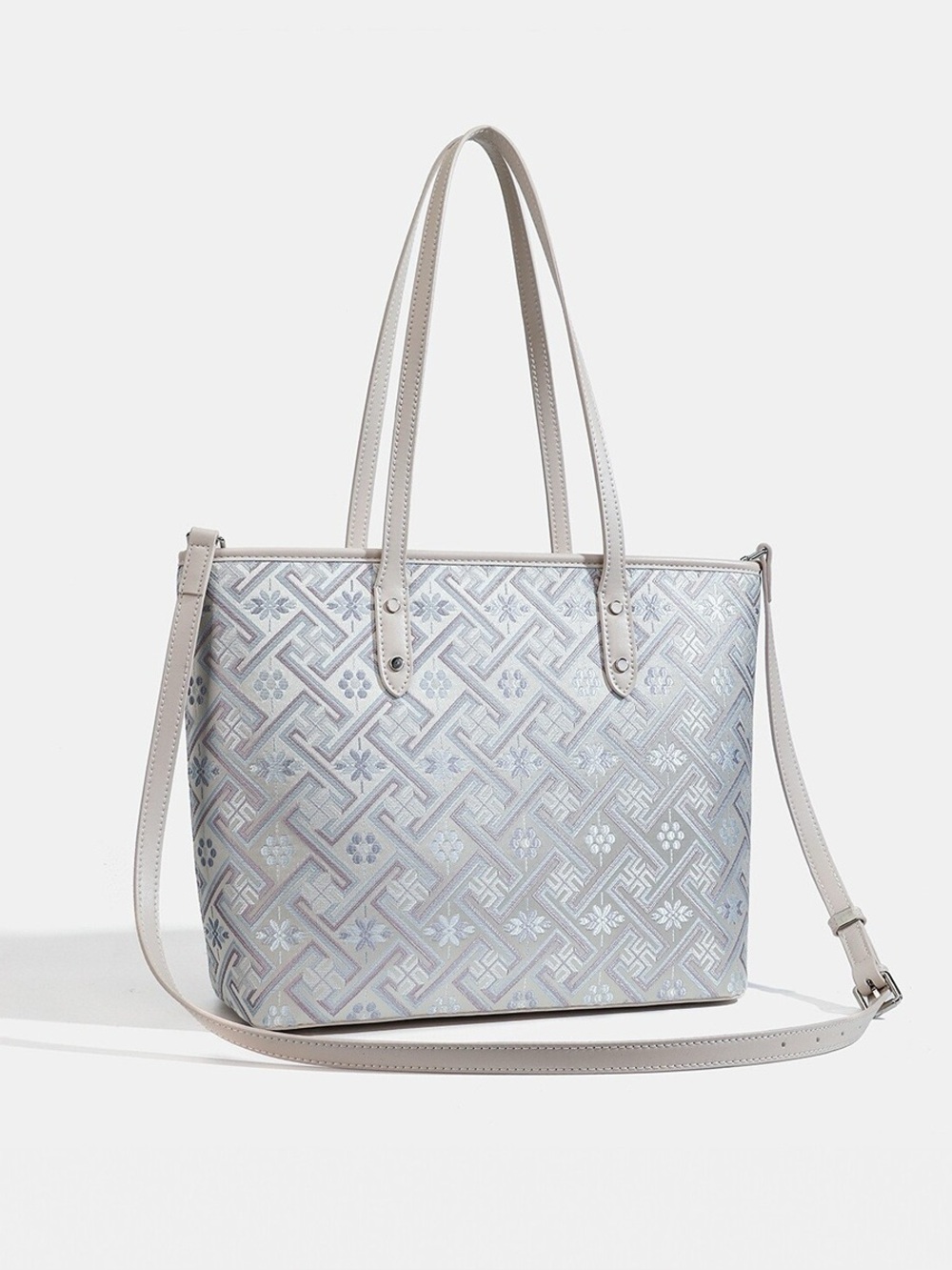 Geometric Pattern Tote Bag - Picture 6 of 8
